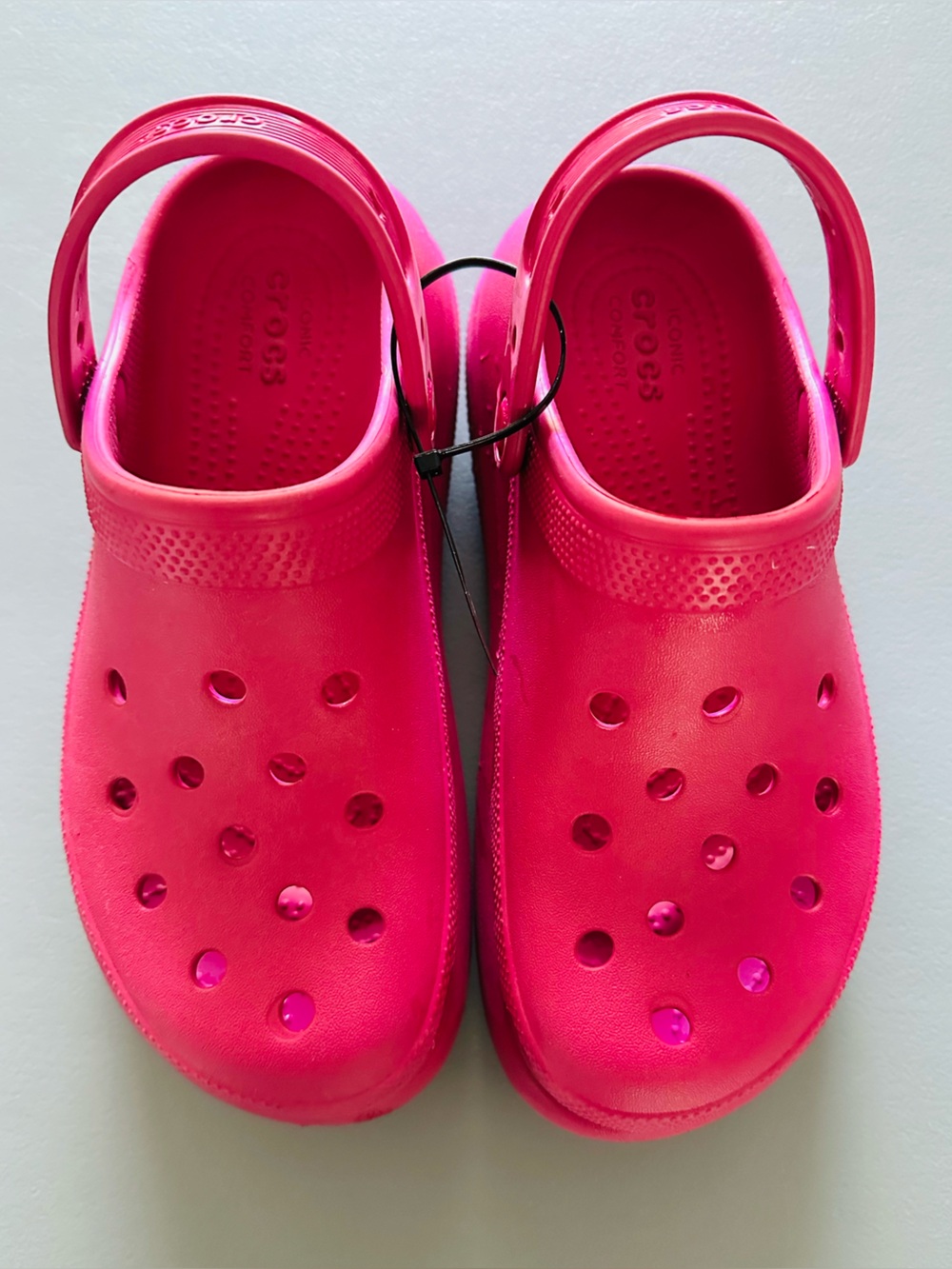 Crocs Classic Platform Clogs Hot Pink Women’s 8 Men’s 6